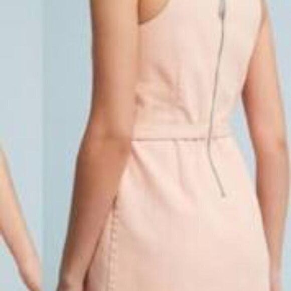 Anthropologie Holding Horses Regatta Wrap Dress Size 4P Pink Halter Style Cotton - Picture 2 of 12